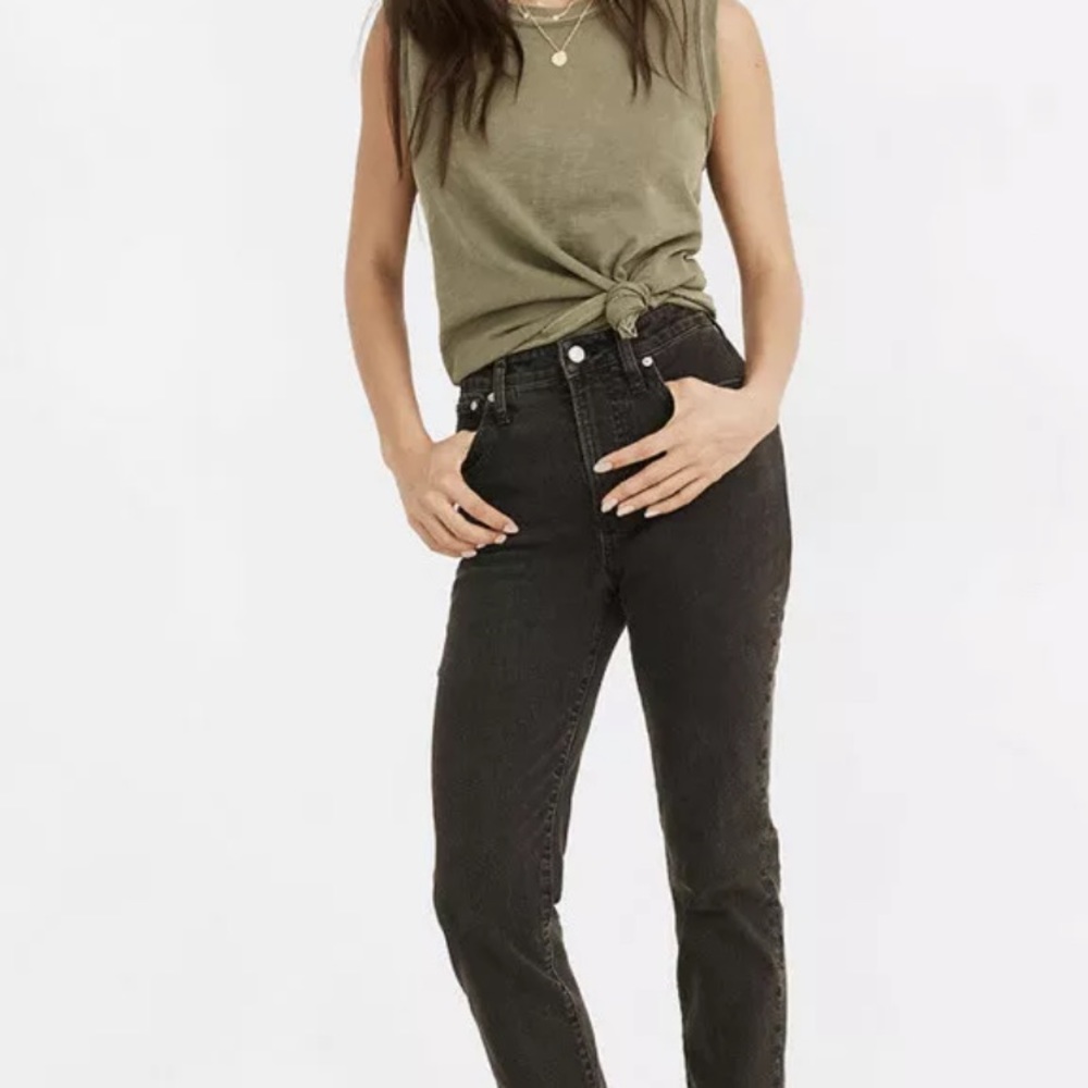 Madewell Woman’s Black Jeans The Curvy Perfect Vintage Jean Lunar Wash BNWT - Picture 2 of 13